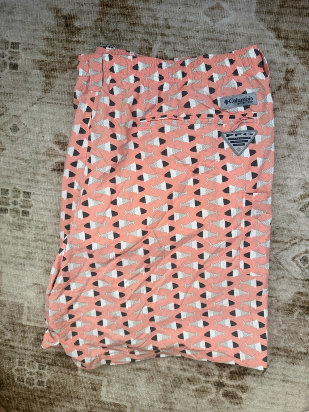 Columbia Men's Coral Fish-Print Hybrid Shorts